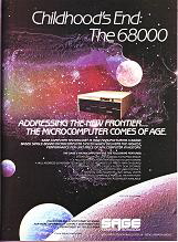 Childhood's End: The 68000, Sage II ad, BYTE April 1982
