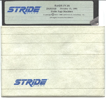 Stride Micro SAGE IV.21 diskette picture