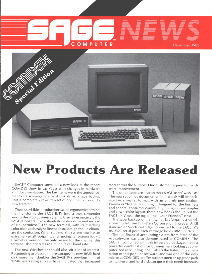 Sage News December 1983